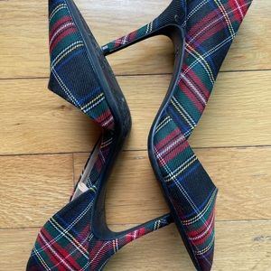 Old Navy Tartan Heels Size 10
